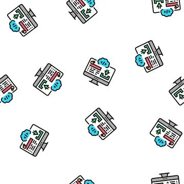 Platform software vector seamless pattern 스톡 일러스트