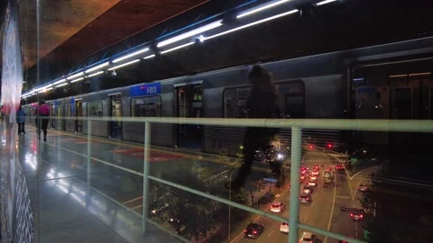 Platform of Sumare station, the 2 Green subway line Stock Footage 338041901