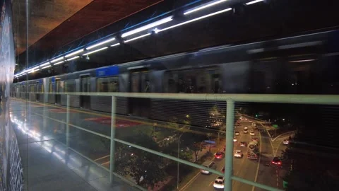 Platform of Sumare station, the 2 Green subway line Stock Footage 338041902