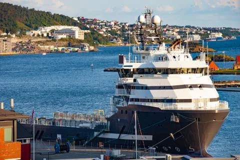 Platform supply vessel Stock Photos