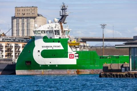 Platform supply vessel Stock Photos