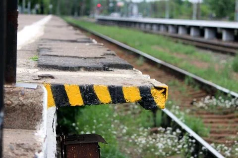 Platform the train Baltic Station of Gatchina Stock Photos