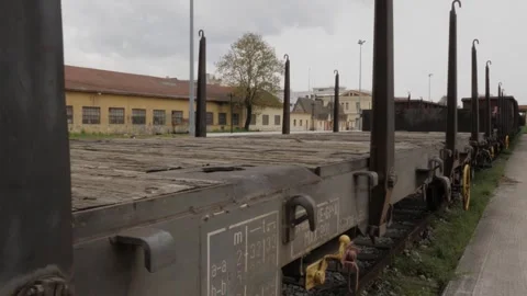 Platform in a train station Stock Footage 262460439