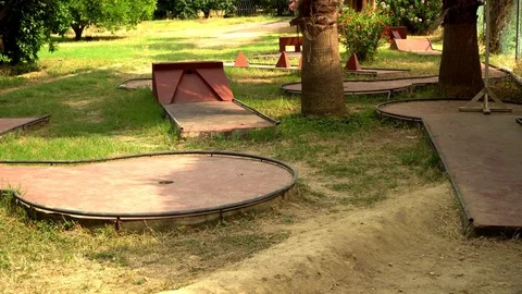 Platform for training Golf Stock Footage 78385507