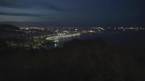 Platform view from Sugar Loaf Mountain, Rio de Janeiro, Brazil Video stock 64863414