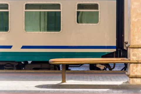The platforms of the train station of Florence Stock Photos