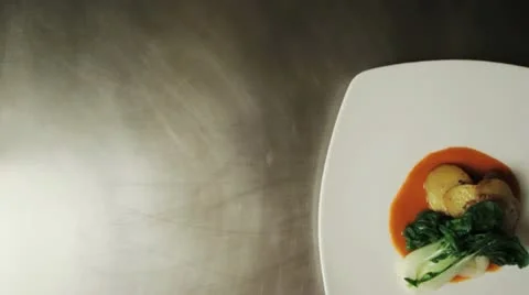 Plating Mushrooms Stock Footage 12282929