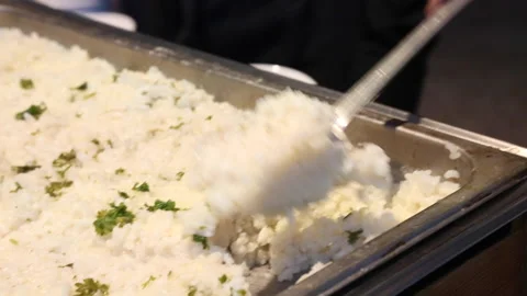 PLATING RICE Video stock 178494910