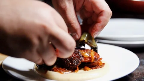 Plating Slow Motion Stock Footage 126309969