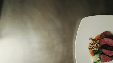 Plating Top Spinach Stock Footage 12282908