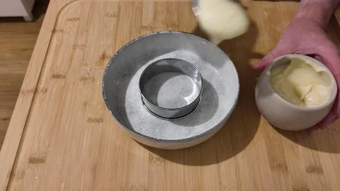 Plating Truffle Mashed Potato Stock-Footage 347907010