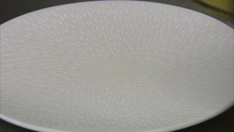 Plating on a white plate Video stock 88021613