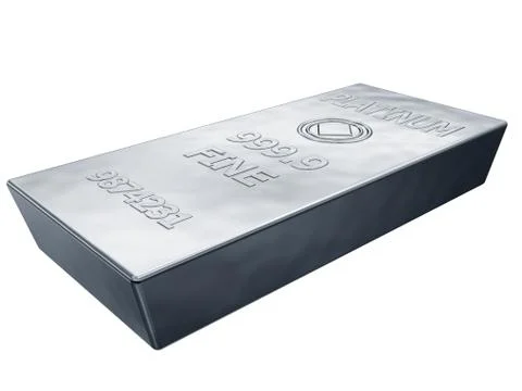 Platinum bar Stock Illustration