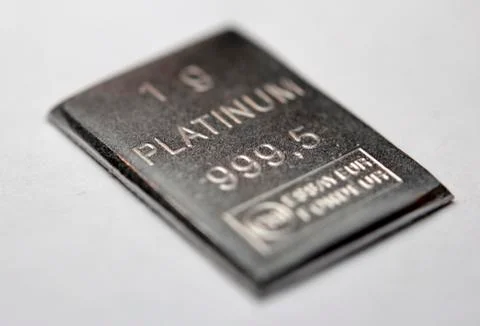 Platinum bar Stock Photos