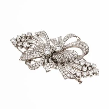 Platinum brooch Stock Photos