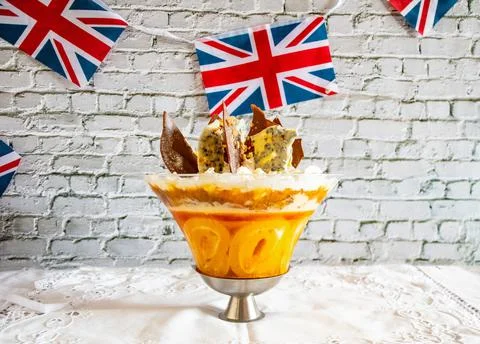 Platinum Jubilee  pudding Foto stock
