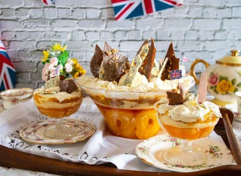 Platinum Jubilee  pudding Foto stock