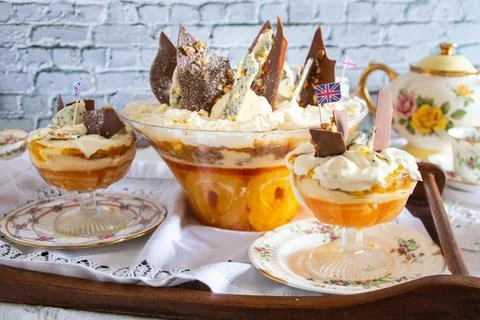 Platinum Jubilee  pudding Stock Photos