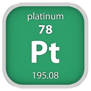 Platinum material sign Fotos Stock