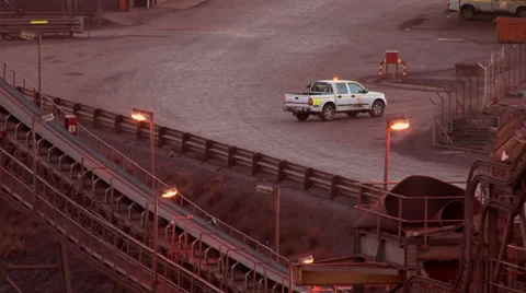 Platinum Mine sunset Stock Footage 55040553