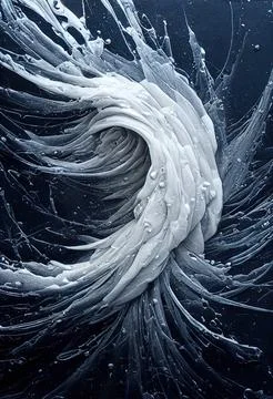Platinum Paint Swirls Stock Illustration