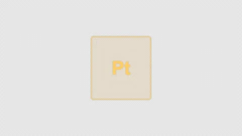 Platinum Pt Periodic Table Element Tile Clean No Text Animation Video Overlay Al Stock-Footage 339367134