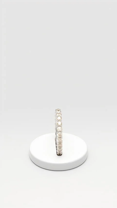 Platinum Trellis Ring with Champagne Diamonds Stock Footage 345702914