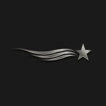Platinum Wave Star. Vector illustration Stock Illustration