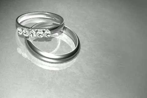 Platinum Wedding Rings Background Stock Footage 10873707