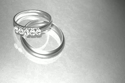 Platinum Wedding Rings Background Widescreen Stock Footage 10874905