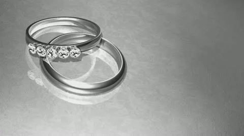 Platinum Wedding Rings HD Stock Footage 10873634