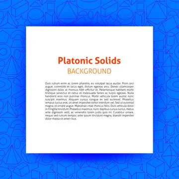 Platonic Solids Paper Template Stock Illustration