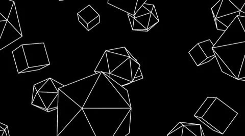 Platonisch cubes Stock Footage 8914593
