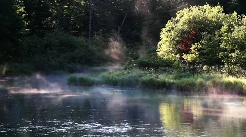 Platte River Morning Loop Video stock 11465956