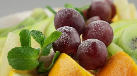 Platter of a assorted fresh fruits 動画素材 57659827