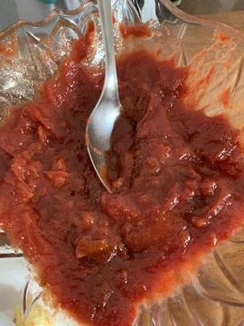 Platter with guava jam Stock Photos