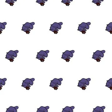 Platypus pattern Stock Illustration