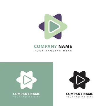 Play abstract icon. Stock Illustration