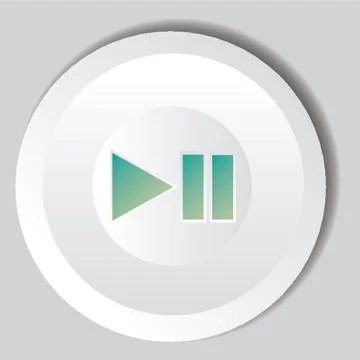 Play And Pause Button Stock Illustration