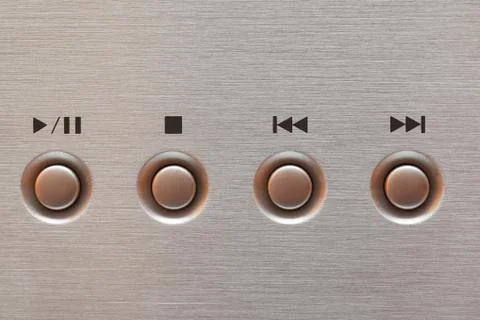 Play and Pause button Stock Photos