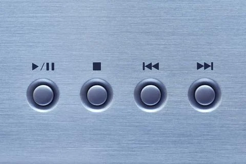 Play and Pause button Stock Photos