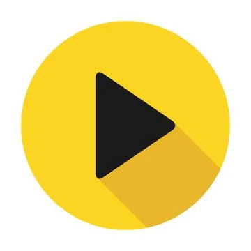 Play and pause icon with shadow, start interface media button, internet playe イラスト素材