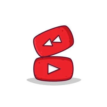 Play and Rewind Button Vector Icon Illustration. Rewind Button Vector. Flat.. Stock Illustration
