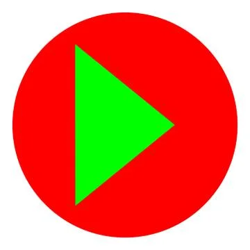 Play Arrow Button sign transparent background illustration Stock Illustration
