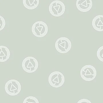 Play arrow line seamless pattern Stock Illustration
