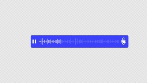 Play audio voice message recording note, audio note with microphone icon. Vidéo 296940412