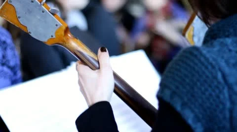 Play on balalaika Stock Footage 10818351