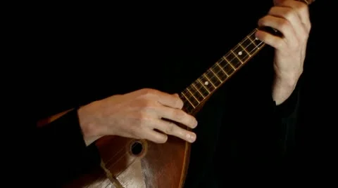 Play on balalaika Stock Footage 10881240