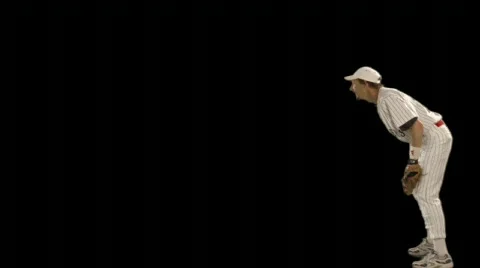 Play ball! (Baseball w/ alpha channel) Stock Footage 74866