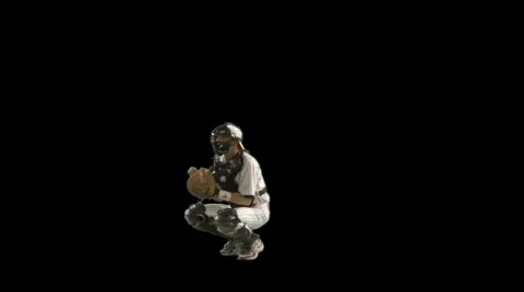 Play ball! (Baseball w/ alpha channel) Stock Footage 75630